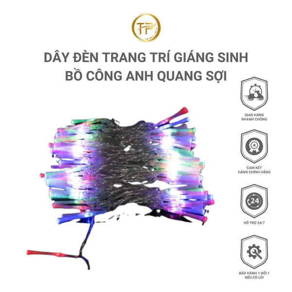 Dây Đèn Trang Trí Giáng Sinh Bồ Công Anh Quang Sợi