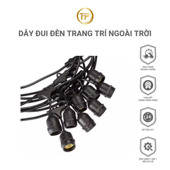 Dây đui đèn trang trí ngoài trời