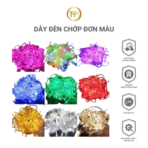 Dây Đèn Chớp Đơn Màu