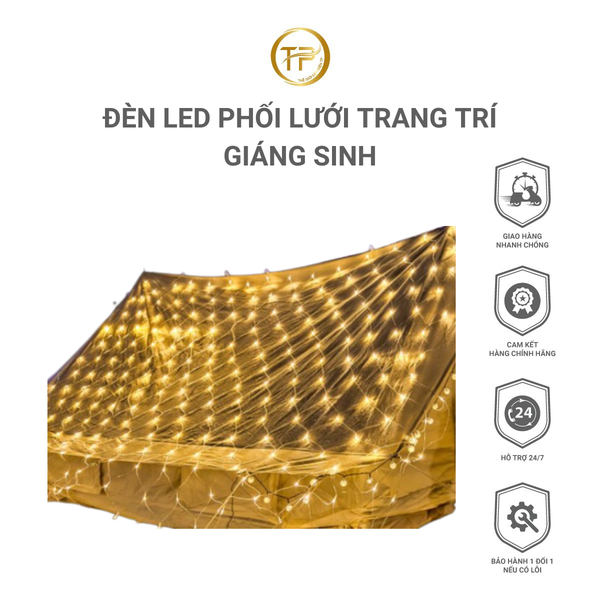 Đèn LED Phối Lưới Trang Trí Giáng Sinh