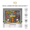 DECAL TRANG TRÍ TẾT COMBO XUÂN 2023 VÀ CÀNH ĐÀO HỒNG