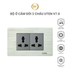Bộ ổ cắm đôi 3 chấu UTEN V7.0