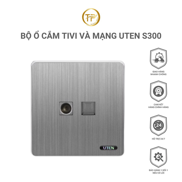 Bộ ổ cắm TIVI và mạng UTEN S300