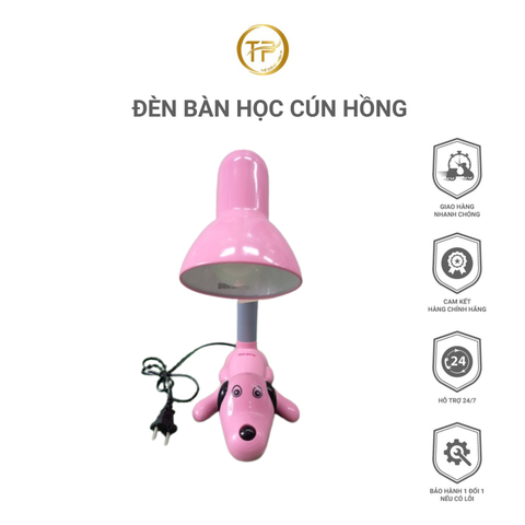 Đèn Bàn Học Cún Hồng Điện Quang