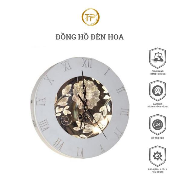 Đồng Hồ Đèn Hoa