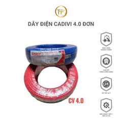 Dây Điện Cadivi 4.0 đơn