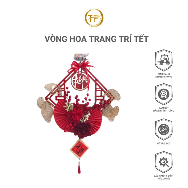 VÒNG HOA TRANG TRÍ TẾT
