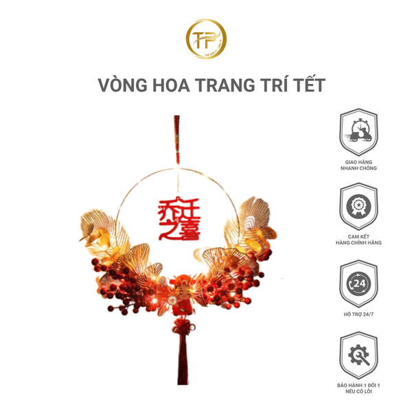 VÒNG HOA TRANG TRÍ TẾT
