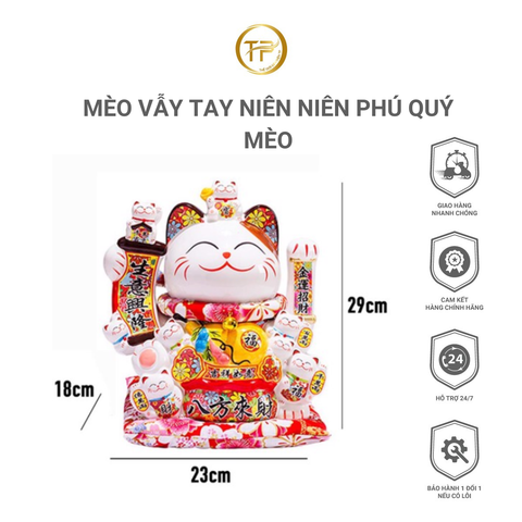 MÈO VẪY TAY NIÊN NIÊN PHÚ QUÝ MÈO
