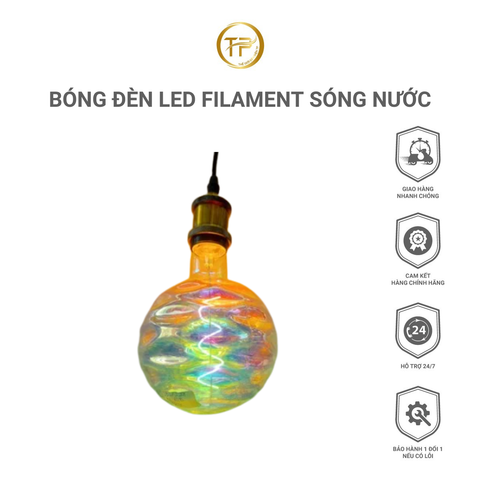 Bóng đèn led Filament sóng nước