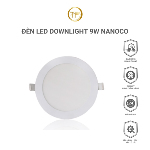 Đèn Led Downlight 9W Nanoco