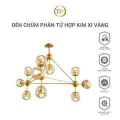 Đèn chùm phân tử hợp kim xi vàng