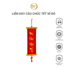 LIỄN DÂY CÂU CHÚC TẾT NỈ ĐỎ