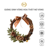 Giáng Sinh Vòng Hoa Thắt Nơ Vàng