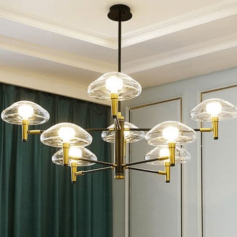 Đèn chùm hợp kim xi vàng THCN 147-19