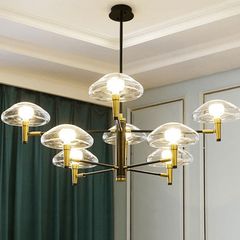 Đèn chùm hợp kim xi vàng THCN 147-19