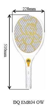 Vợt Muỗi Điện Quang Trắng