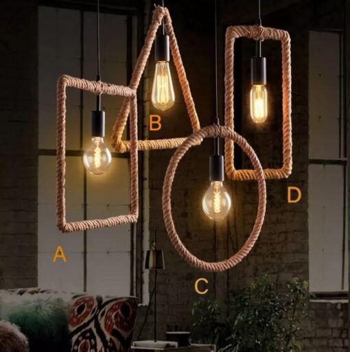 Đèn Thả Dây Thừng Độc Đáo