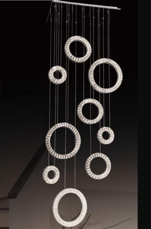 Đèn Thả Pha Lê Thông Tầng