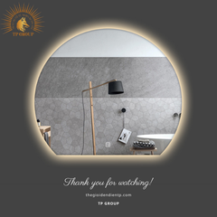Gương LED cảm ứng.Gương nhà tắm,trang trí cửa hàng, gương led bán nguyệt, hình tròn khuyết TP-GL004