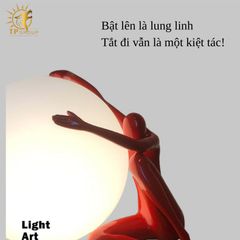 Đèn để bàn trang trí người ôm trăng sáng tạo HX8434 (đặt hàng từ 10- 15 ngày)