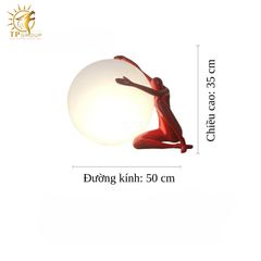 Đèn để bàn trang trí người ôm trăng sáng tạo HX8434 (đặt hàng từ 10- 15 ngày)