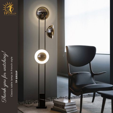 ĐÈN CÂY ĐỨNG 3 ĐẦU BÓNG HIỆN ĐẠI HX9341 (đặt hàng từ 10- 15 ngày)