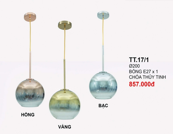 ĐÈN THẢ THỦY TINH