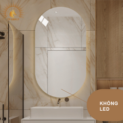 Gương Oval treo tường led cảm ứng cao cấp, treo nhà tắm, bàn trang điểm, cửa hàng, bao bể vỡ, nhiều kích thước TP-GL001