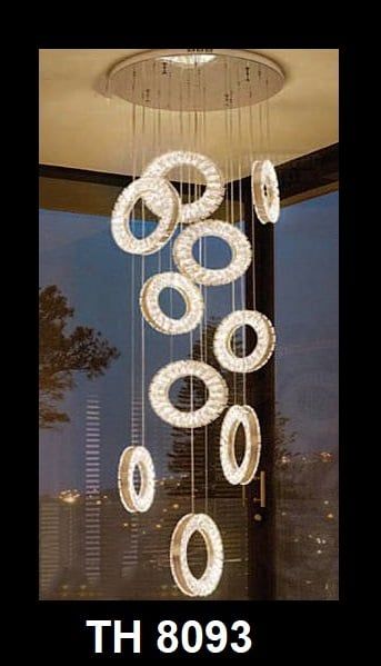 Đèn Thả Pha Lê Thông Tầng