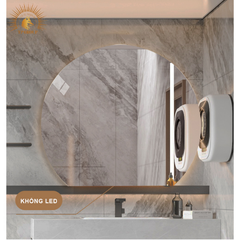 Gương LED cảm ứng.Gương nhà tắm,trang trí cửa hàng, gương led bán nguyệt, hình tròn khuyết TP-GL004