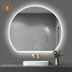 Gương LED cảm ứng.Gương nhà tắm,trang trí cửa hàng, gương led bán nguyệt, hình tròn khuyết TP-GL004