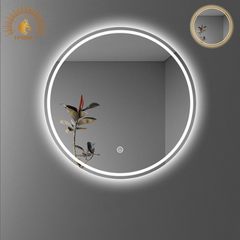 Gương tròn treo tường led cảm ứng cao cấp, treo nhà tắm, bàn trang điểm, cửa hàng, bao bể vỡ, nhiều kích thước TP-GL002