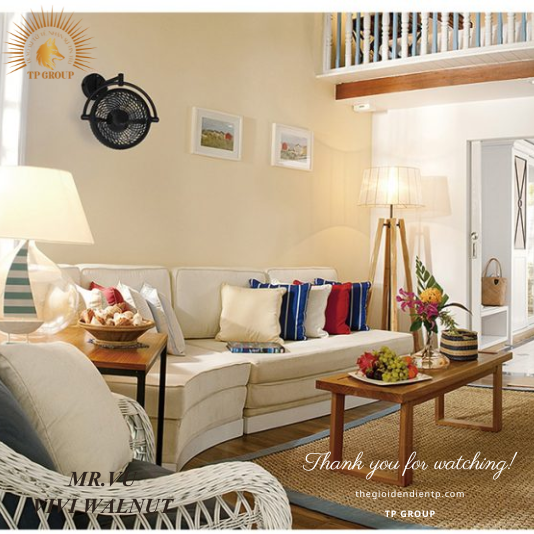 QUẠT TREO TƯỜNG VIVI WALNUT