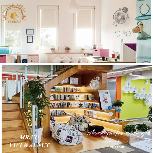 QUẠT TREO TƯỜNG VIVI WALNUT