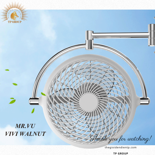 QUẠT TREO TƯỜNG VIVI WALNUT