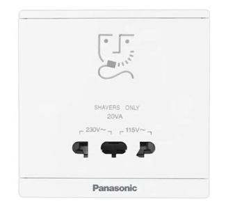 Panasonic Moderva - Ổ Cắm Máy Cạo Râu Màu Trắng | WMF132-VN