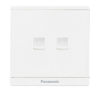 Panasonic Moderva - Bộ 2 Ổ Cắm Data CAT5E Màu Trắng | WMF422-VN