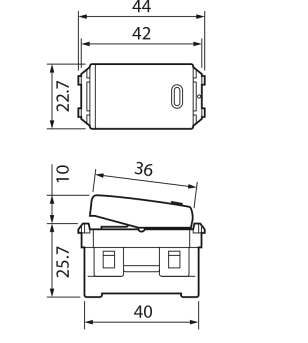 Công tắc Panasonic một chiều – Wide Series
