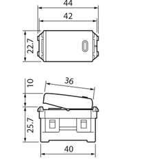 Công tắc Panasonic một chiều – Wide Series