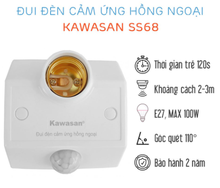 Đui Đèn Cảm Ứng Hồng Ngoại