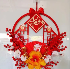 VÒNG HOA TRANG TRÍ TẾT