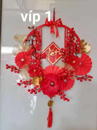 VÒNG HOA TRANG TRÍ TẾT