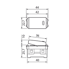 Công tắc Panasonic 2 tiếp điểm – Wide series