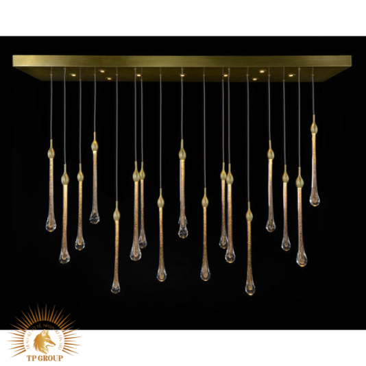 ĐÈN THẢ TRANG TRÍ PHA LÊ THÔNG TẦNG GIỌT NƯỚC CAO CẤP VIRGO L039