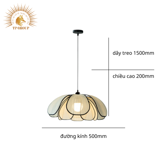 ĐÈN THẢ KIỂU CÁNH HOA STYLE BẮC ÂU TP-DB568 (đặt hàng từ 10- 15 ngày)