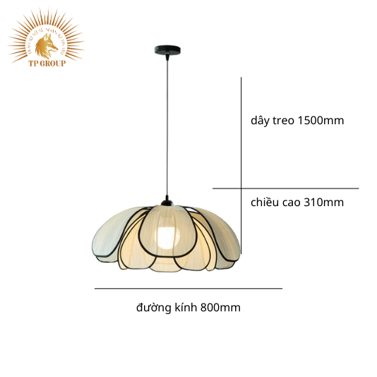 ĐÈN THẢ KIỂU CÁNH HOA STYLE BẮC ÂU TP-DB568 (đặt hàng từ 10- 15 ngày)