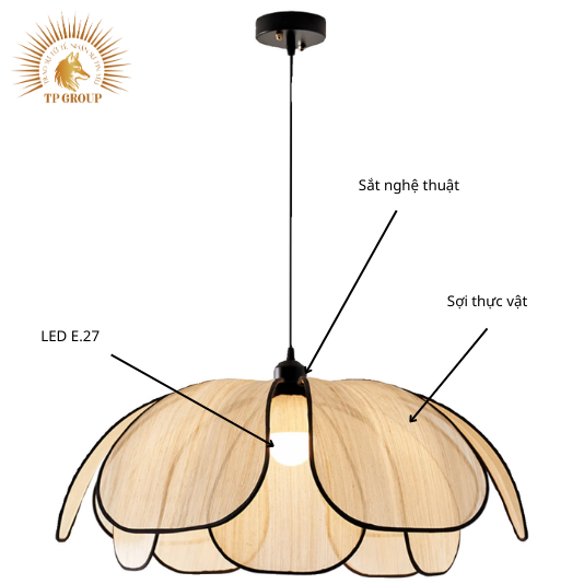 ĐÈN THẢ KIỂU CÁNH HOA STYLE BẮC ÂU TP-DB568 (đặt hàng từ 10- 15 ngày)