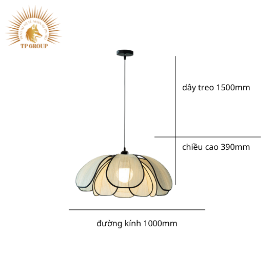 ĐÈN THẢ KIỂU CÁNH HOA STYLE BẮC ÂU TP-DB568 (đặt hàng từ 10- 15 ngày)