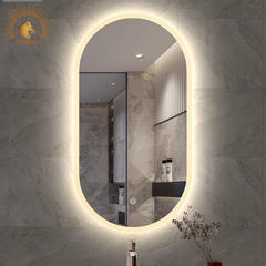 Gương Oval treo tường led cảm ứng cao cấp, treo nhà tắm, bàn trang điểm, cửa hàng, bao bể vỡ, nhiều kích thước TP-GL001